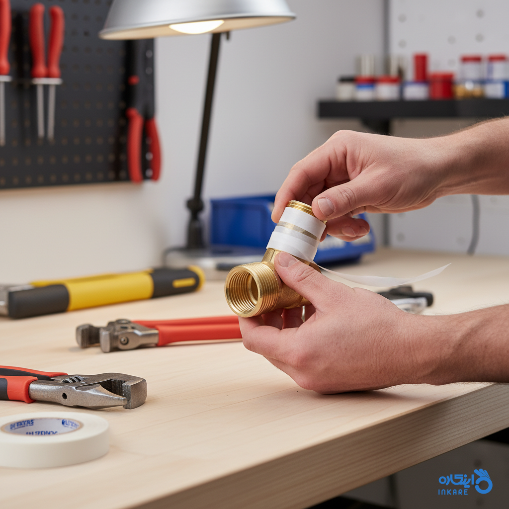 استفاده از نوار PTFE برای مهر و موم لوله فلزی